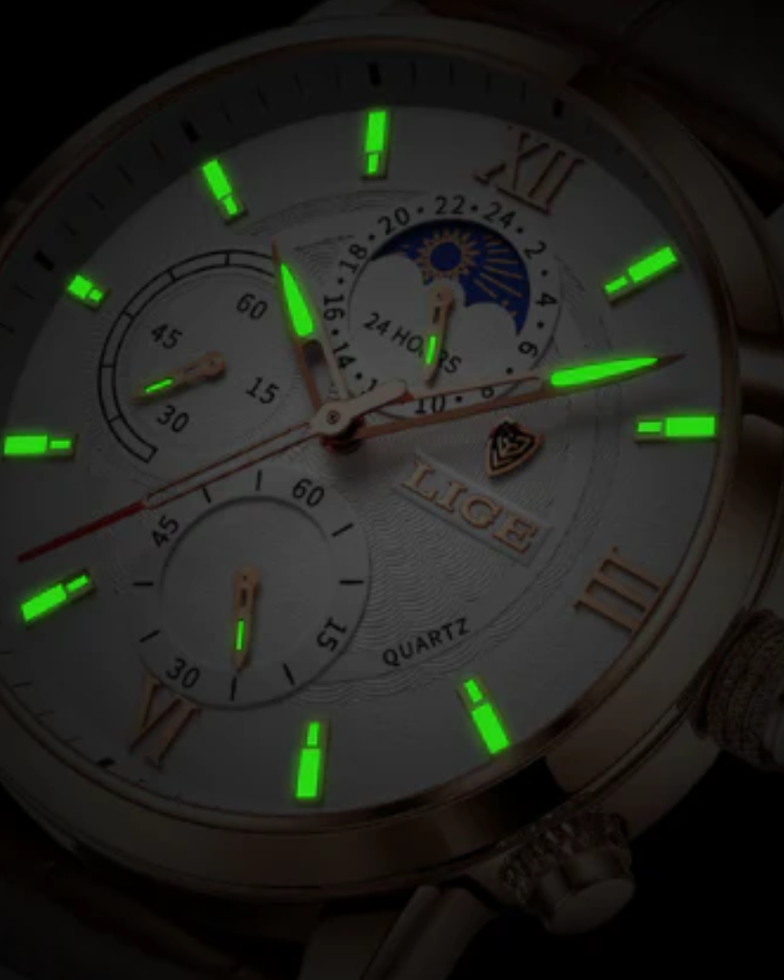 Lugano Timeless Watch (Water Resistant)