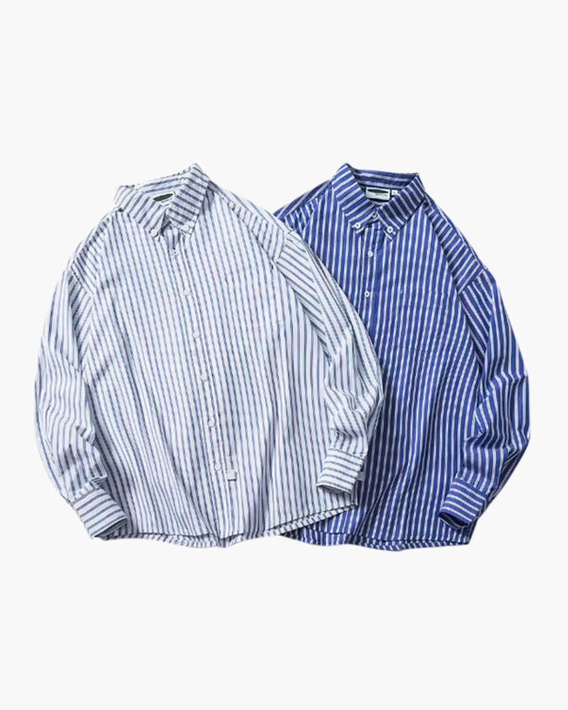 Relaxed Fit Striped Blouse