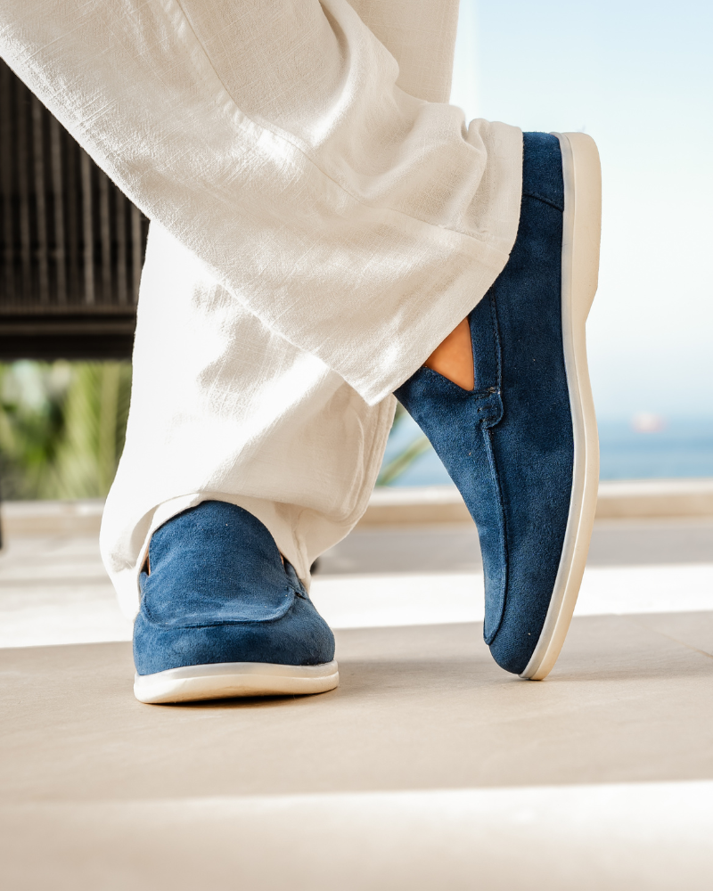 Suede Loafers with a Heritage Touch