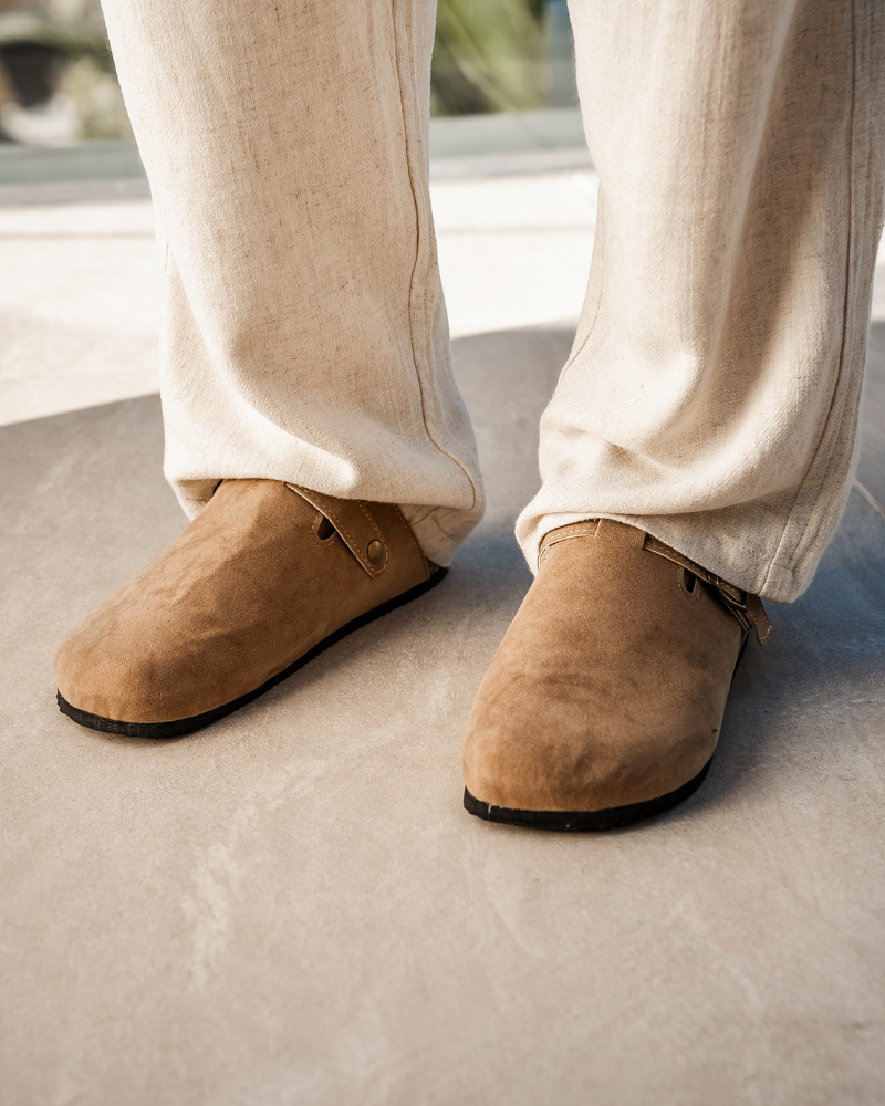 Suede Clogs in Classic Old Money Style