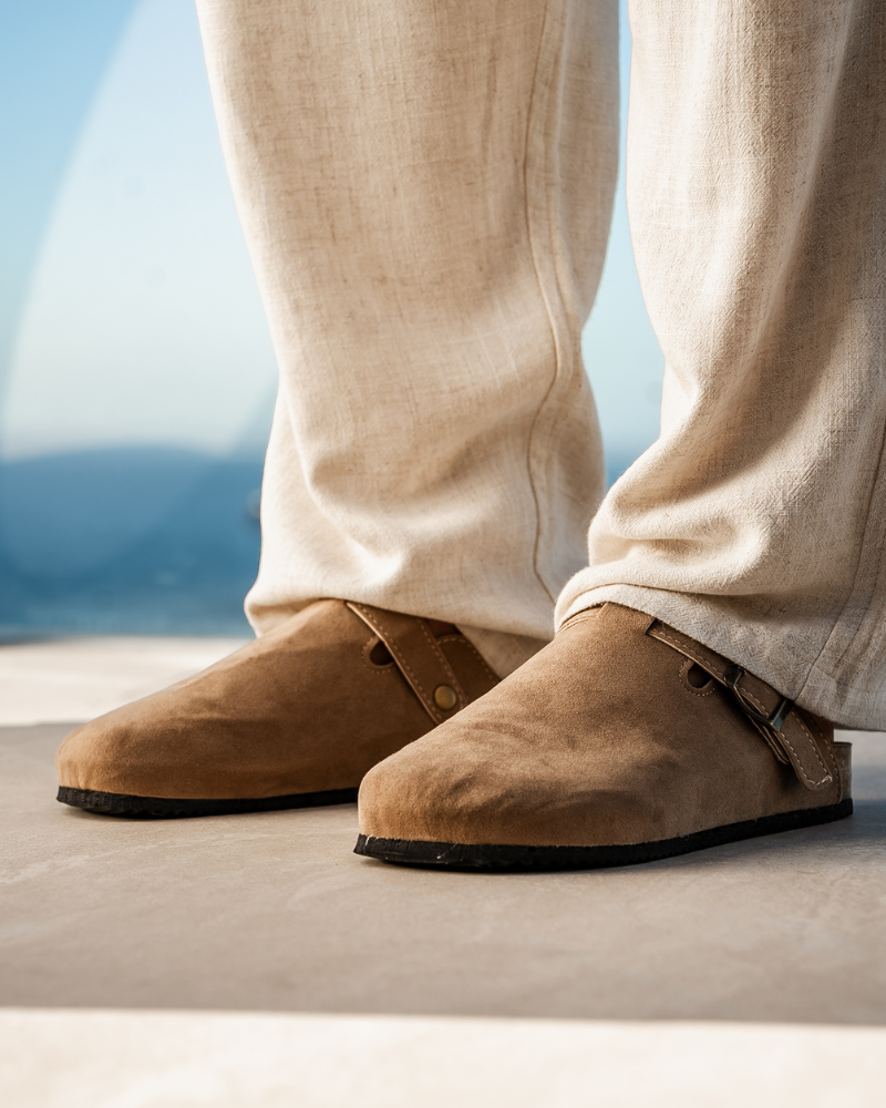Suede Clogs in Classic Old Money Style