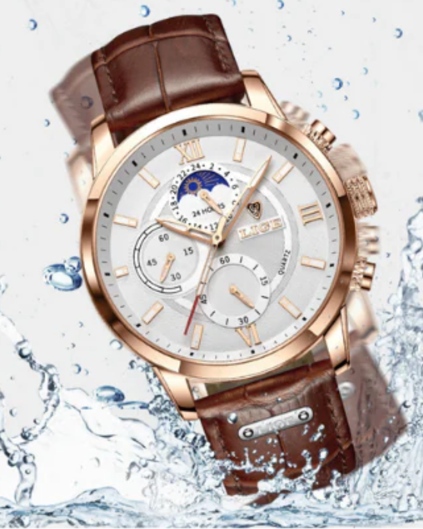 Lugano Timeless Watch (Water Resistant)