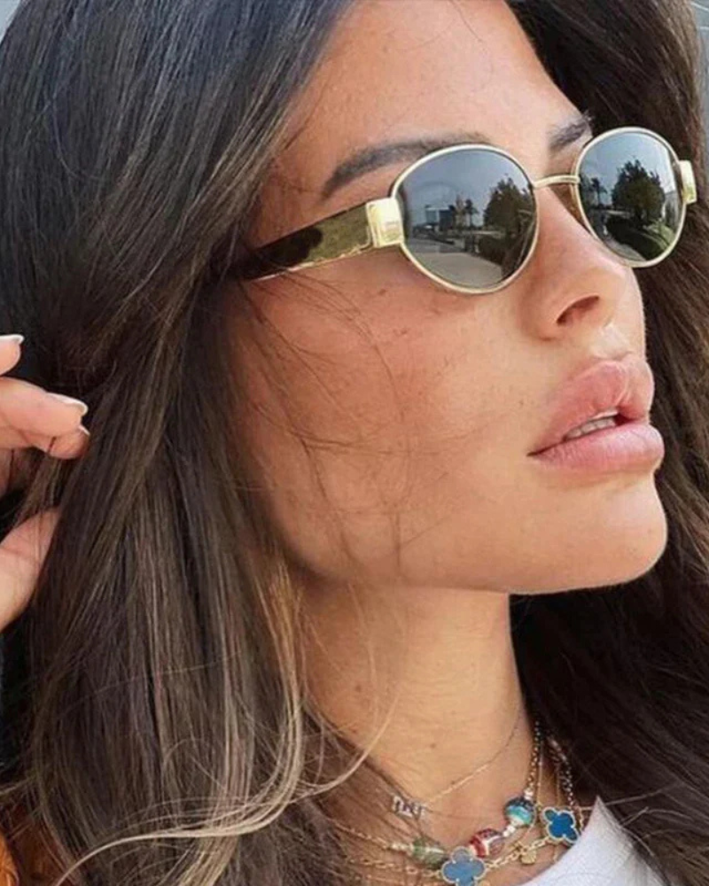 Emerald-Tinted Sunglasses