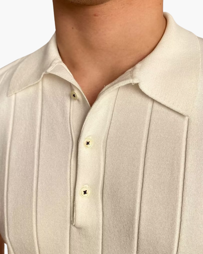 Cannes Textured Cotton Polo