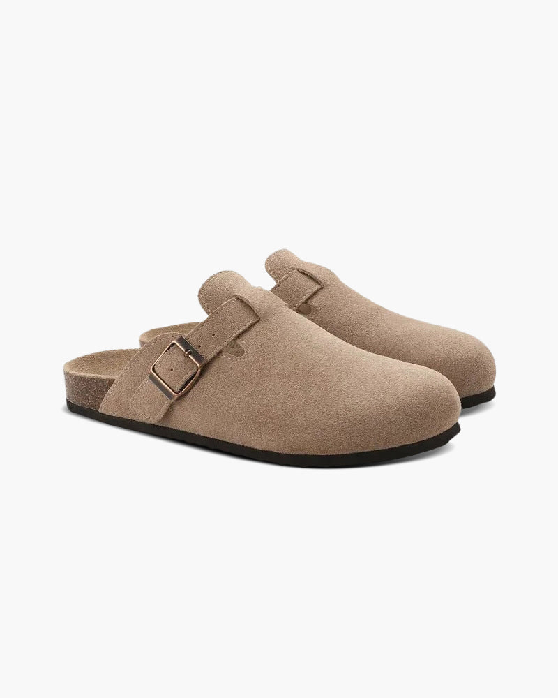 Suede Clogs in Classic Old Money Style