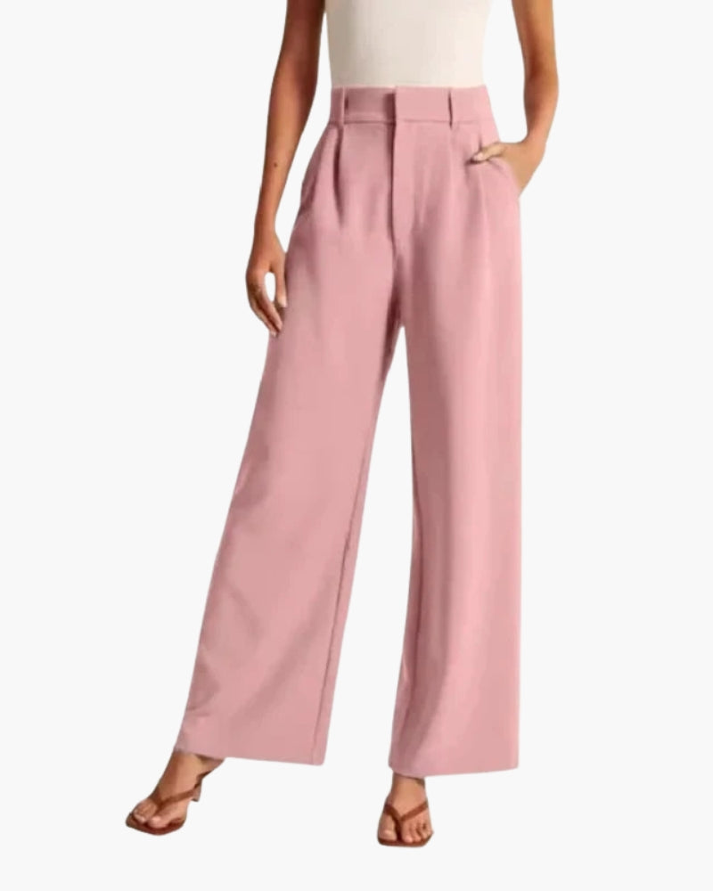 Serena Tailored Wide-Leg Trousers