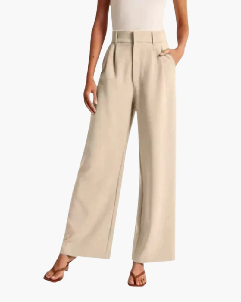 Serena Tailored Wide-Leg Trousers