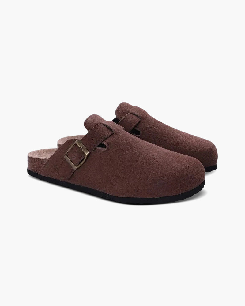 Suede Clogs in Classic Old Money Style