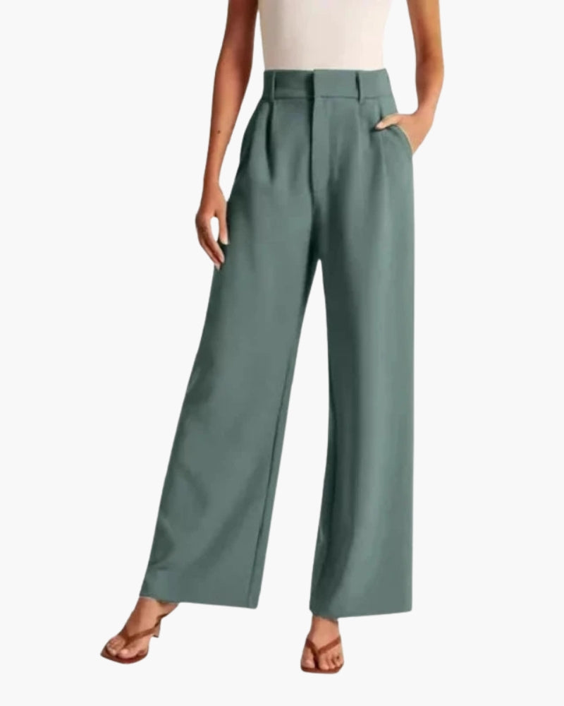 Serena Tailored Wide-Leg Trousers