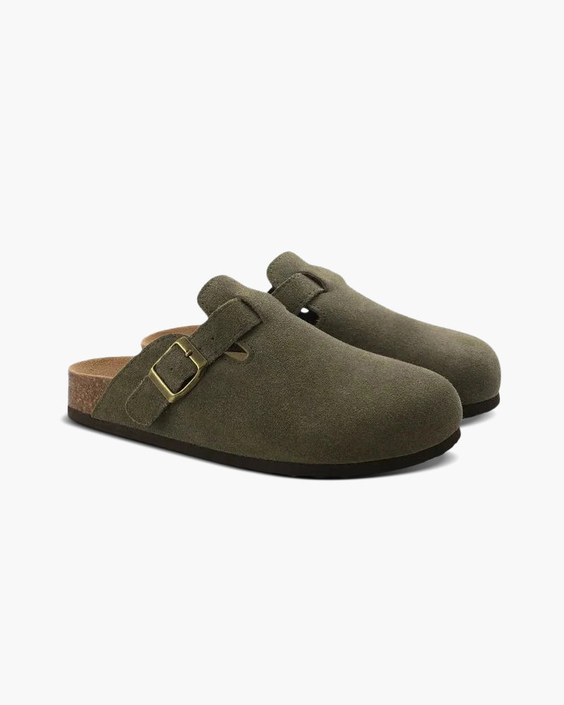 Suede Clogs in Classic Old Money Style