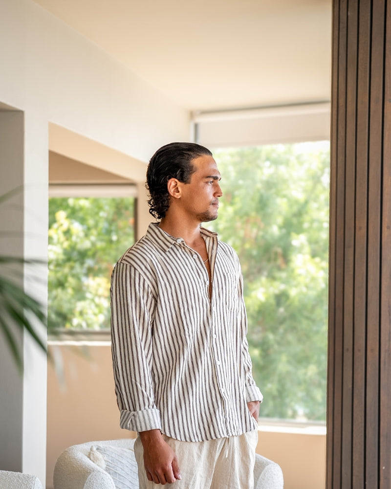 Gentleman's Striped Dress Shirt