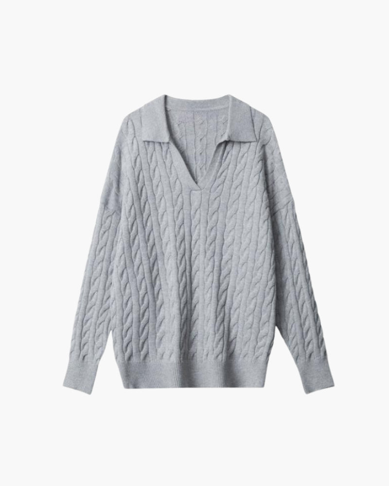 Luxury Lambswool V-neck Knit Jumper
