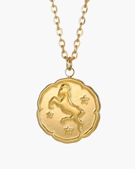 Astrological Symbol Pendant - Gold